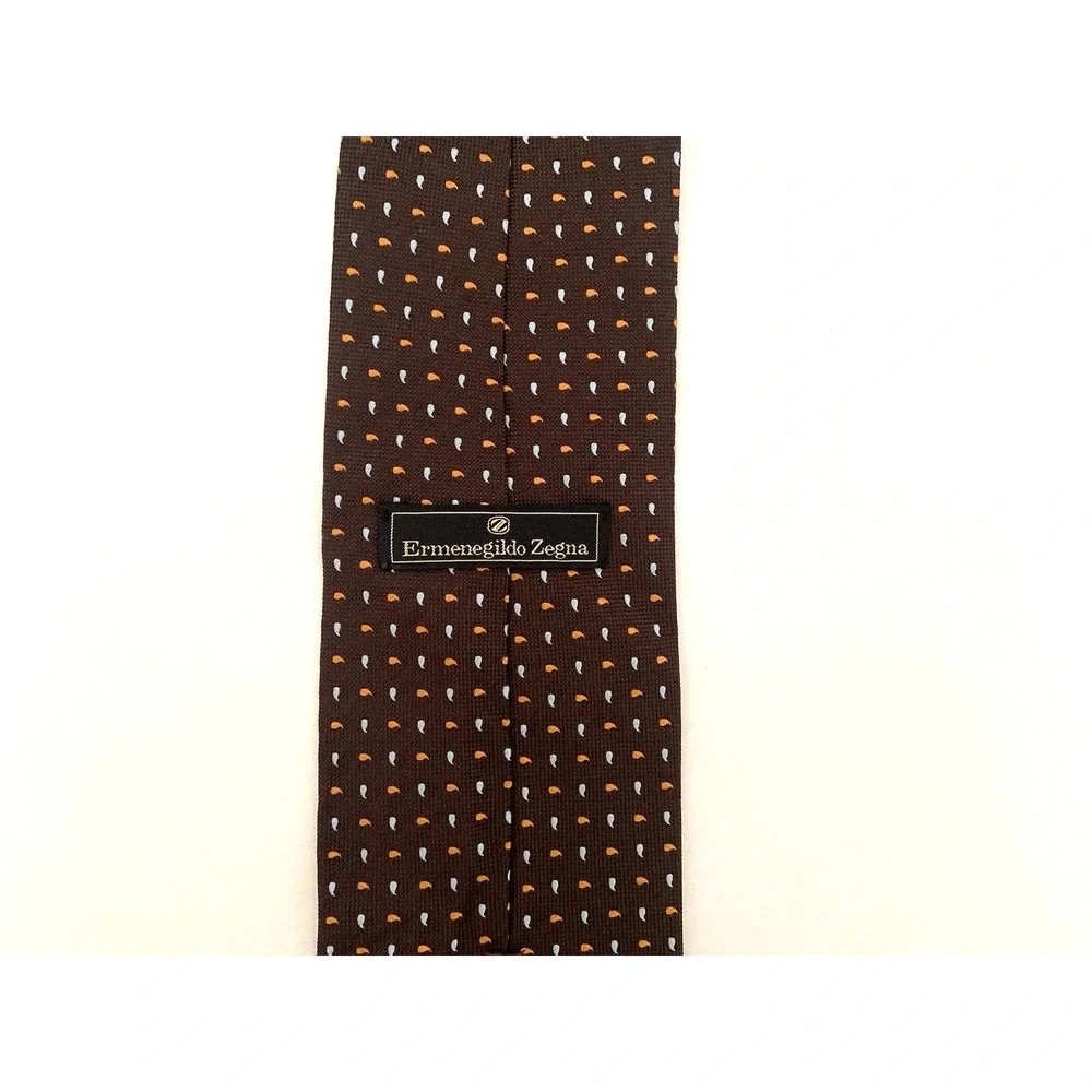 ERMENEGILDO ZEGNA MEN'S TIE, SILK, GREAT COLORS EXCELLENT CONDITION 56' x 3 1/2